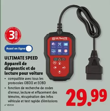 De - Appareil de diagnostic et de lecture pour voiture