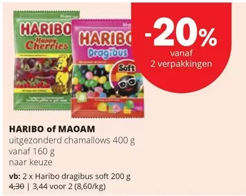 Haribo dragibus soft