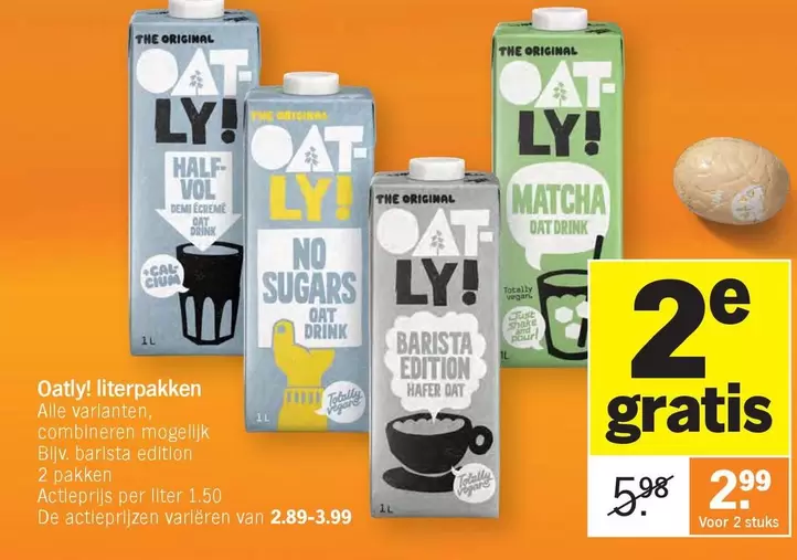 De - Oatly literpakken