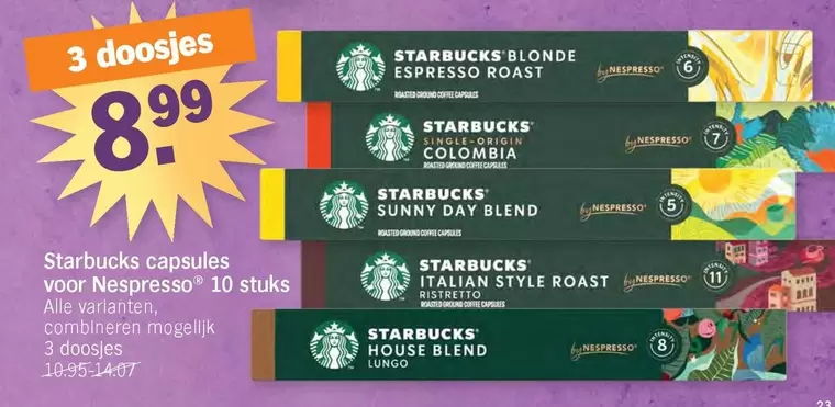 Starbucks - capsules voor Nespresso
