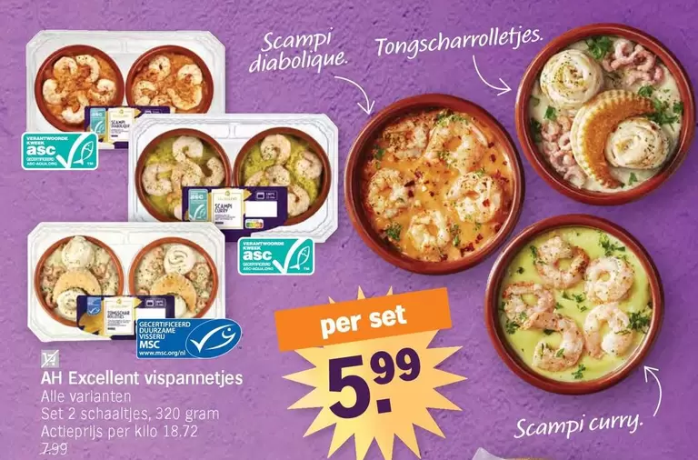 AH Excellent vispannetjes