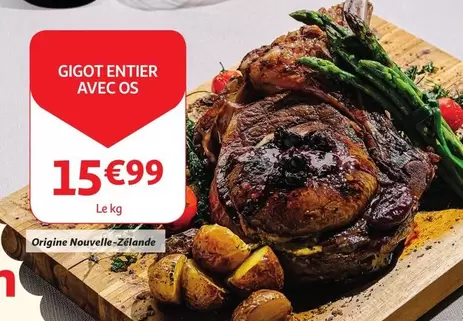 GIGOT ENTIER AVEC OS