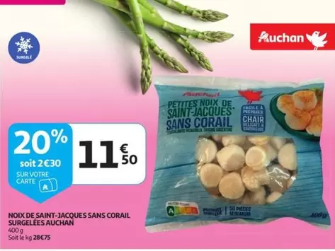 De - NOIX DE SAINT-JACQUES SANS CORAIL SURGELEES