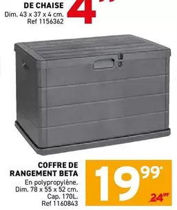 De - COFFRE DE RANGEMENT BETA