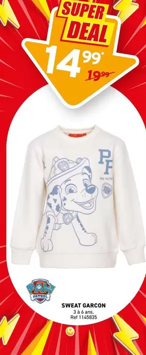 Paw Patrol - SWEAT GARCON