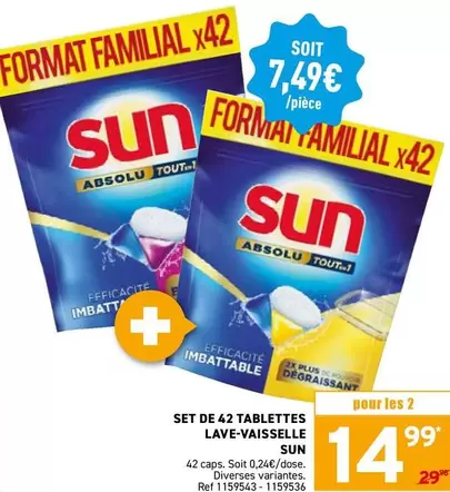 De - SET DE 42 TABLETTES LAVE-VAISSELLE