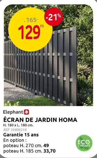 De - ÉCRAN DE JARDIN HOMA