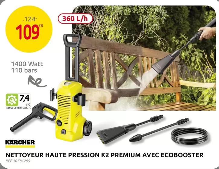 Karcher - NETTOYEUR HAUTE PRESSION K2 PREMIUM AVEC ECOBOOSTER