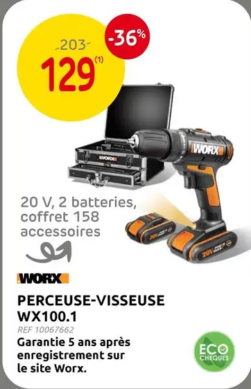 PERCEUSE-VISSEUSE WX100.1