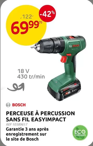 Bosch - PERCEUSE À PERCUSSION SANS FIL EASYIMPACT