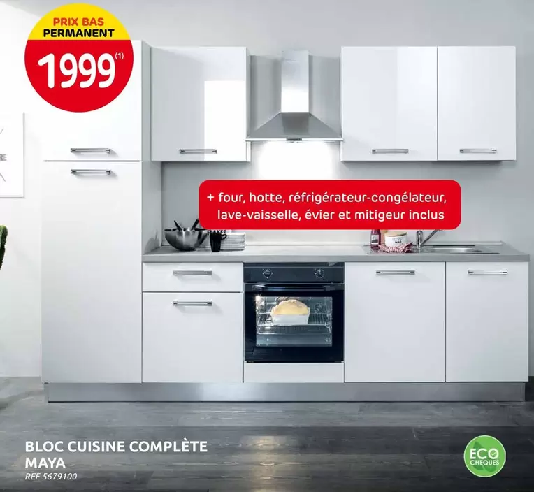 BLOC CUISINE COMPLÈTE MAYA