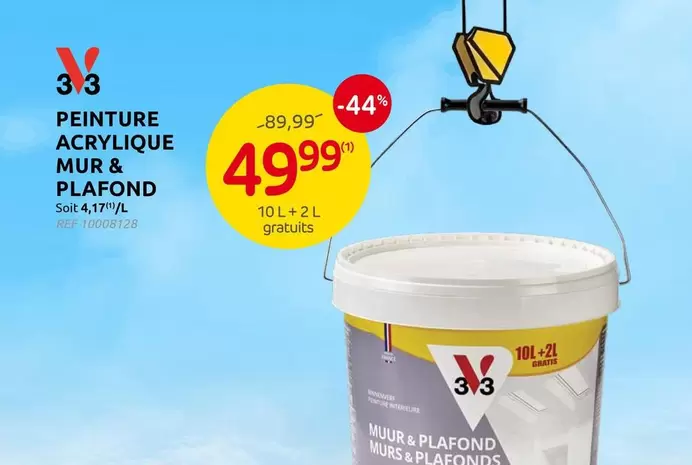 PEINTURE ACRYLIQUE MUR & PLAFOND