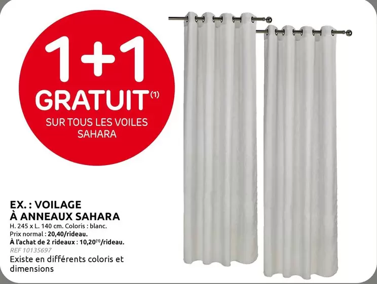 De - VOILAGE À ANNEAUX SAHARA