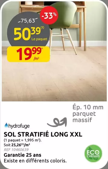 SOL STRATIFIÉ LONG XXL