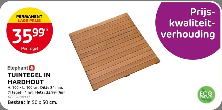 TUINTEGEL IN HARDHOUT