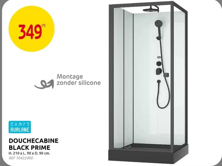 Black - DOUCHECABINE BLACK PRIME