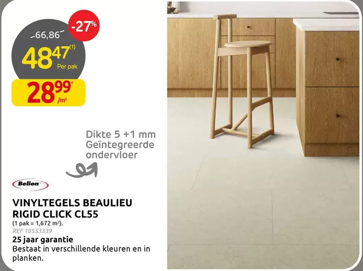 VINYLTEGELS RIGID CLICK CL55