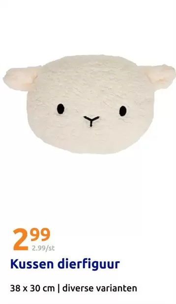 Kussen dierfiguur