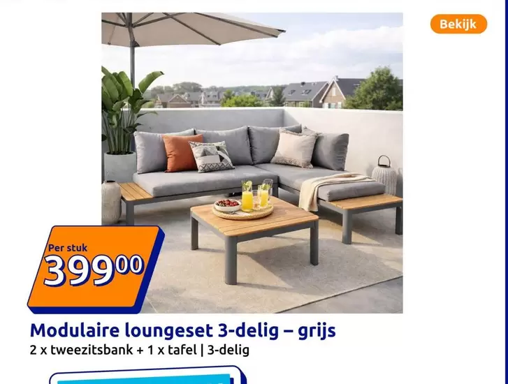 Modulaire loungset 3-delig