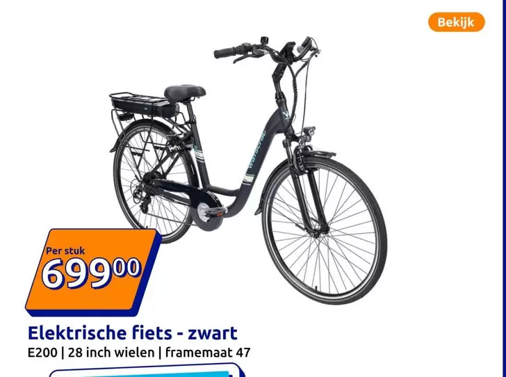 Elektrische fiets - zwart E200