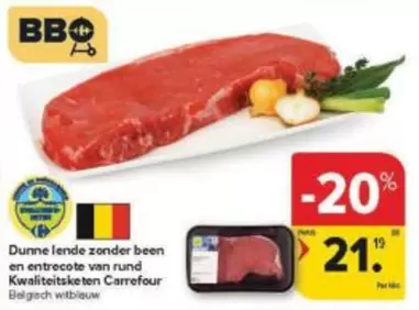 Bbq - Dunne lende zonder been en entrecote van rund Kwaliteitsketen