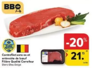 Bbq - Contrefilet sans os et entrecôte de boeuf