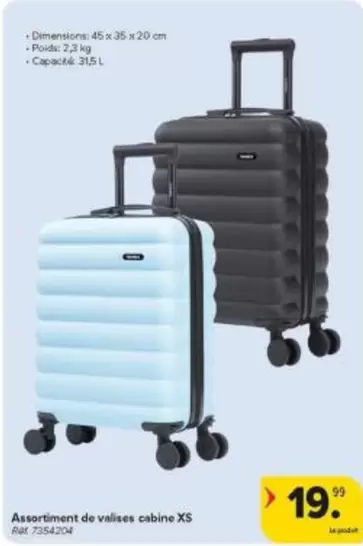 De - Assortiment de valises cabine XS