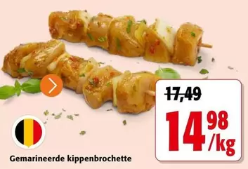 Gemarineerde kippenbrochette