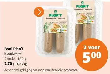 Boni Plan't braadworst