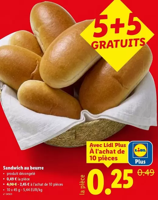 De - Sandwich au beurre