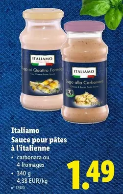 Go - Sauce pour pâtes à l'italienne
