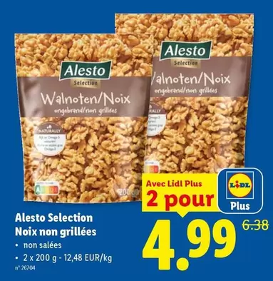 Walnoten/Noix ungebrand/non grillées