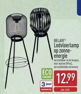 De - Ledvloerlamp op zonne-energie