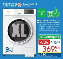 De - Lave-linge XL WAS410A