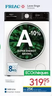 De - Lave-linge WA6020A