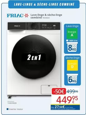 De - Lave-linge & sèche-linge combiné