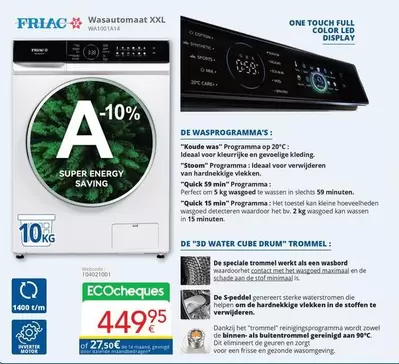 Om - Wasautomaat XXL