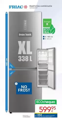 De - Koel/vries combinatie