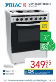 De - Gemengd fornuis GFMA7000