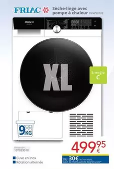 De - Sèche-linge avec pompe à chaleur DKW9010E