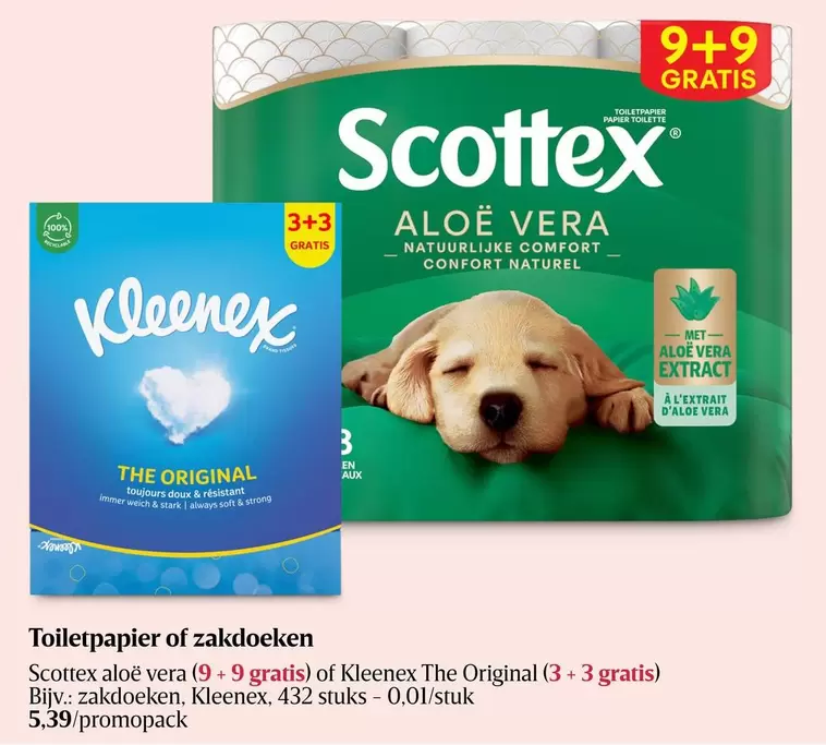 Toiletpapier of zakdoeken