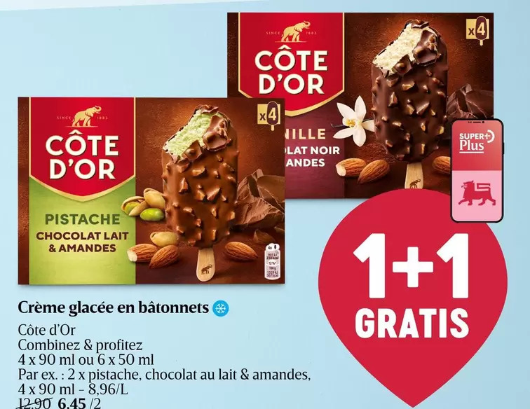Crème glacée en bâtonnets
