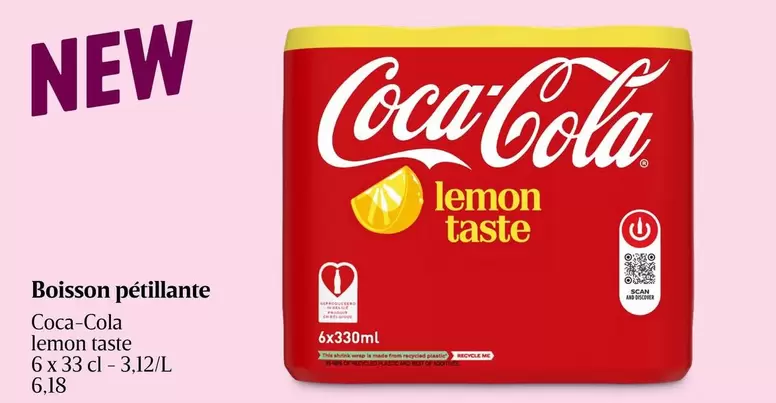 Coca Cola - Boisson pétillante lemon taste