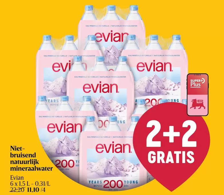 Niet-bruisend natuurlijk mineraalwater
