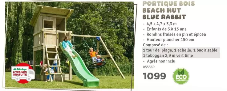 De - PORTIQUE BOIS BEACH HUT