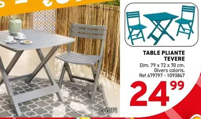 TABLE PLIANTE TEVERE