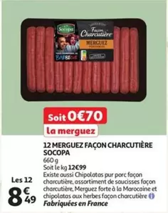 De - 12 MERGUEZ FAÇON CHARCUTIÈRE