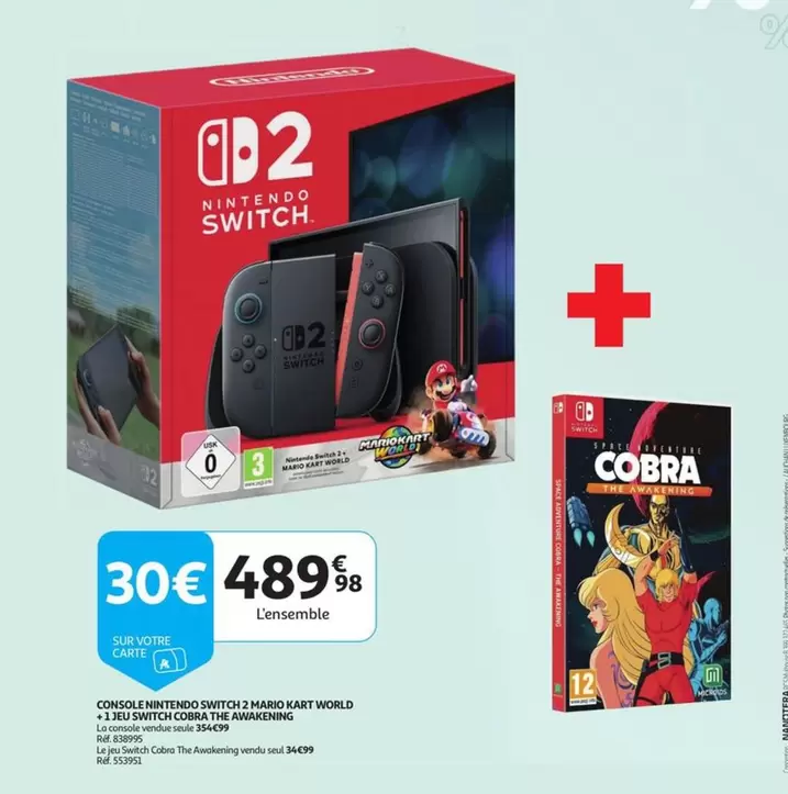 Nintendo -  Switch 2 Mario Kart 8 Deluxe + Cobra: The Awakening