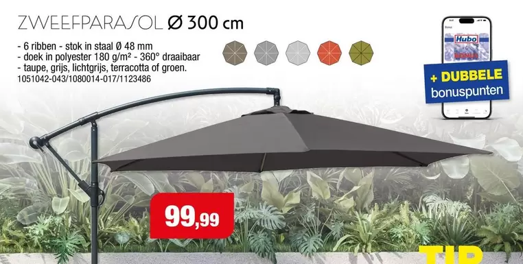 ZWEVEFPARA/OL Ø 300 cm