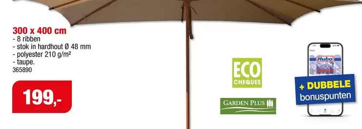 Parasol 300 x 400 cm